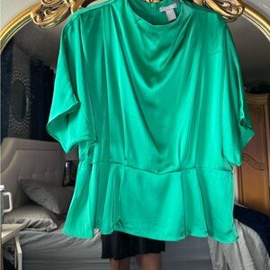 H&M drape neck blouse size xxl